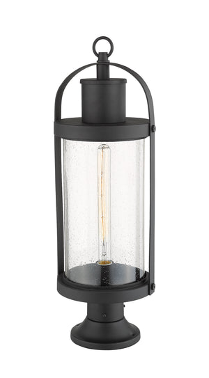 Z-Lite - 569PHB-553PM-BK - One Light Outdoor Pier Mounted Fixture - Roundhouse - Black
