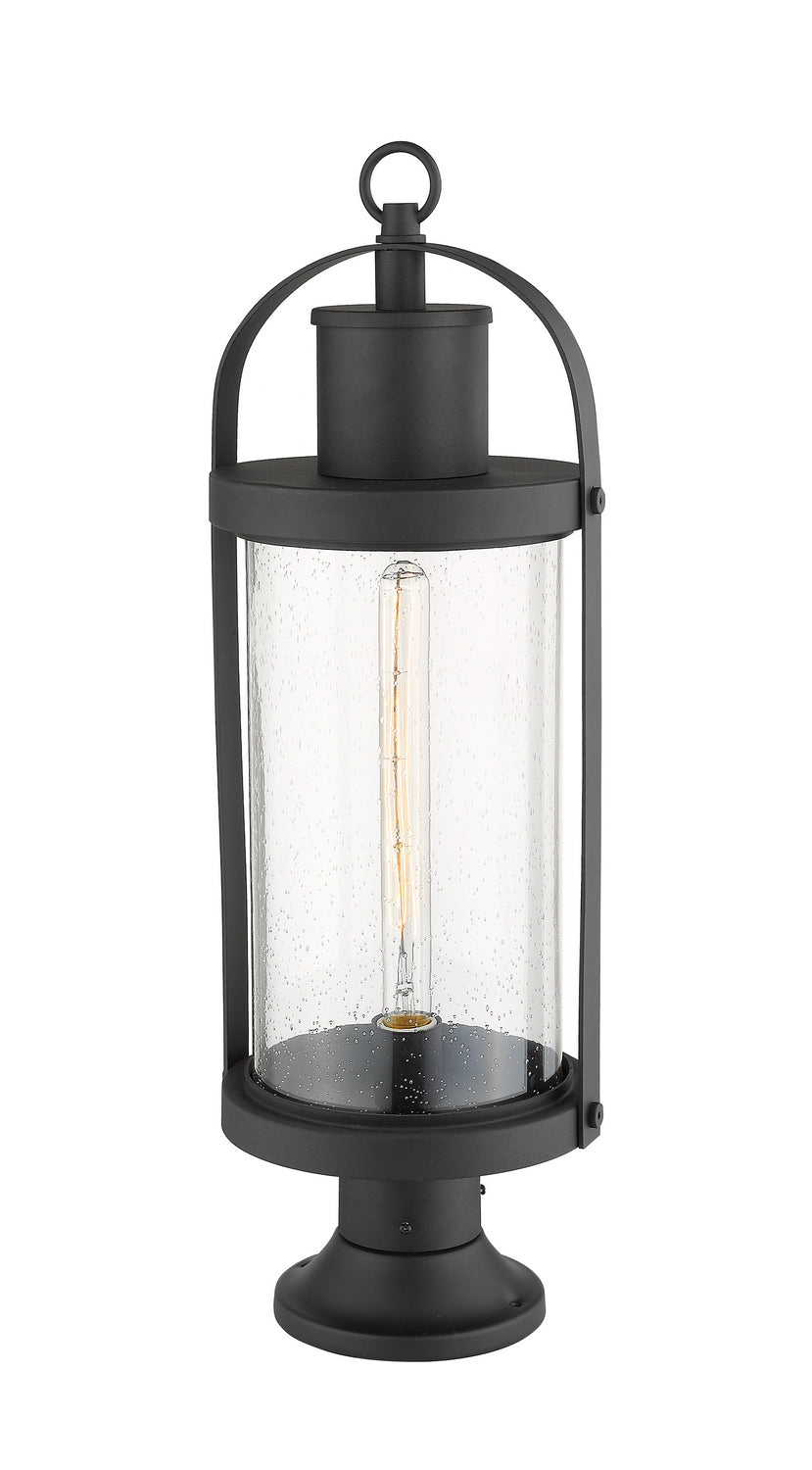 Z-Lite - 569PHB-553PM-BK - One Light Outdoor Pier Mounted Fixture - Roundhouse - Black