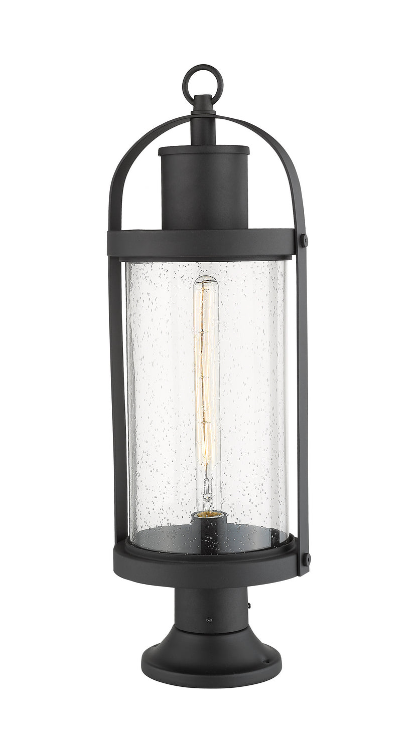Z-Lite - 569PHB-553PM-BK - One Light Outdoor Pier Mounted Fixture - Roundhouse - Black