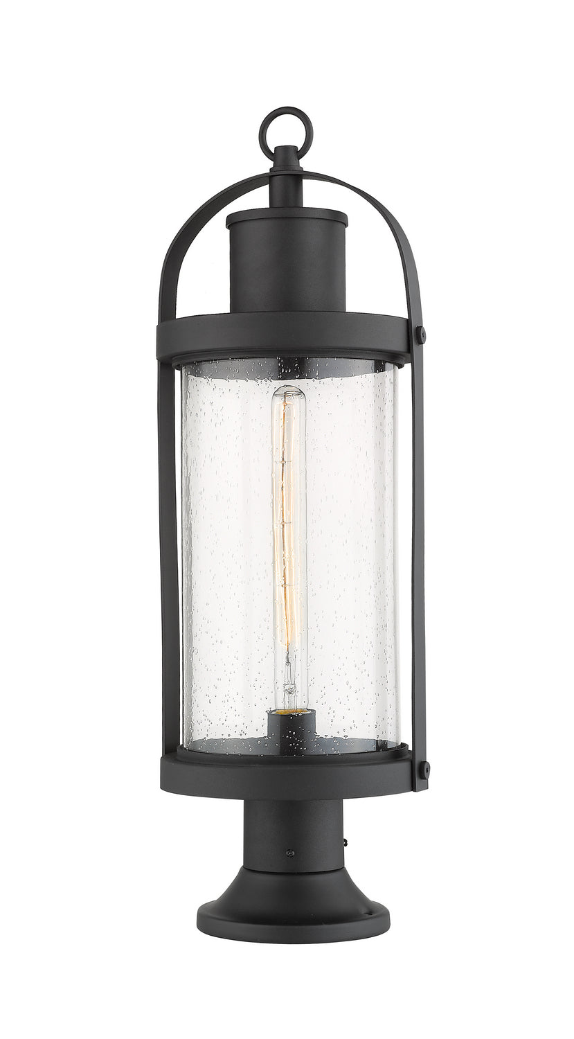 Z-Lite - 569PHB-553PM-BK - One Light Outdoor Pier Mounted Fixture - Roundhouse - Black