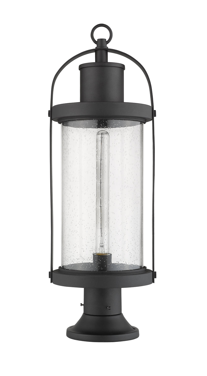 Z-Lite - 569PHB-553PM-BK - One Light Outdoor Pier Mounted Fixture - Roundhouse - Black