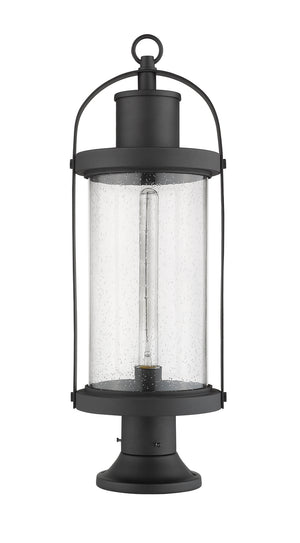 Z-Lite - 569PHB-553PM-BK - One Light Outdoor Pier Mounted Fixture - Roundhouse - Black