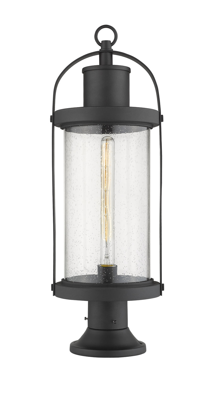 Z-Lite - 569PHB-553PM-BK - One Light Outdoor Pier Mounted Fixture - Roundhouse - Black