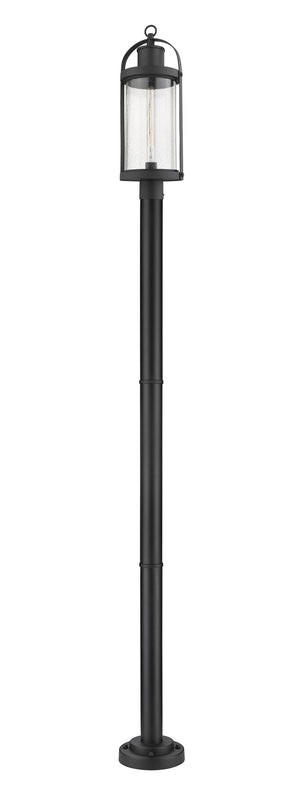 Z-Lite - 569PHB-567P-BK - One Light Outdoor Post Mounted Fixture - Roundhouse - Black