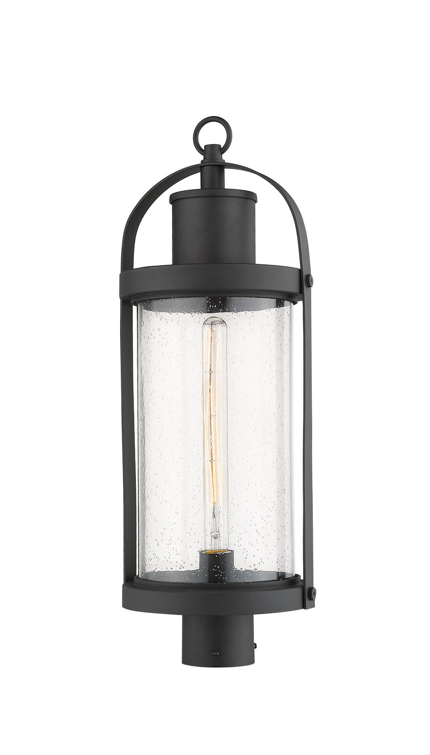 Z-Lite - 569PHB-BK - One Light Outdoor Post Mount - Roundhouse - Black