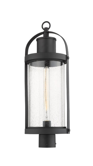 Z-Lite - 569PHB-BK - One Light Outdoor Post Mount Fixture - Roundhouse - Black