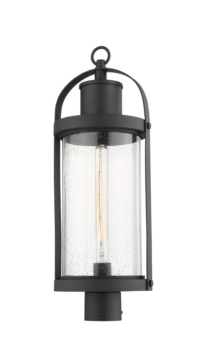 Z-Lite - 569PHB-BK - One Light Outdoor Post Mount Fixture - Roundhouse - Black