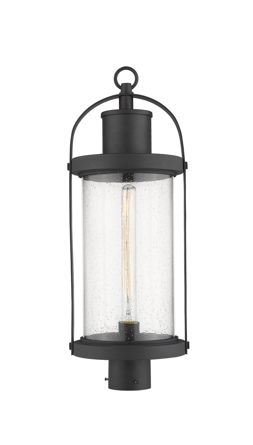 Z-Lite - 569PHB-BK - One Light Outdoor Post Mount Fixture - Roundhouse - Black