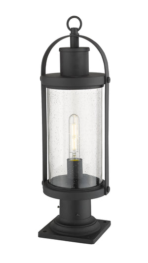 Z-Lite - 569PHM-533PM-BK - One Light Outdoor Pier Mount - Roundhouse - Black