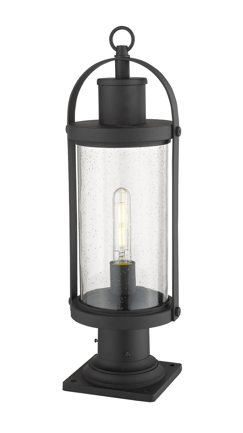 Z-Lite - 569PHM-533PM-BK - One Light Outdoor Pier Mounted Fixture - Roundhouse - Black