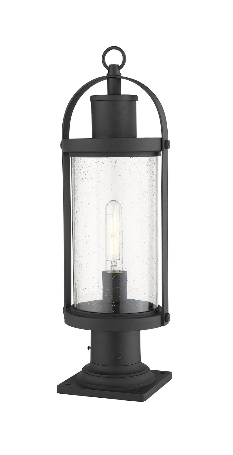 Z-Lite - 569PHM-533PM-BK - One Light Outdoor Pier Mounted Fixture - Roundhouse - Black