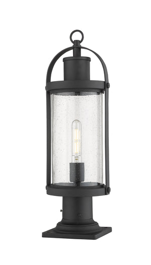 Z-Lite - 569PHM-533PM-BK - One Light Outdoor Pier Mount - Roundhouse - Black