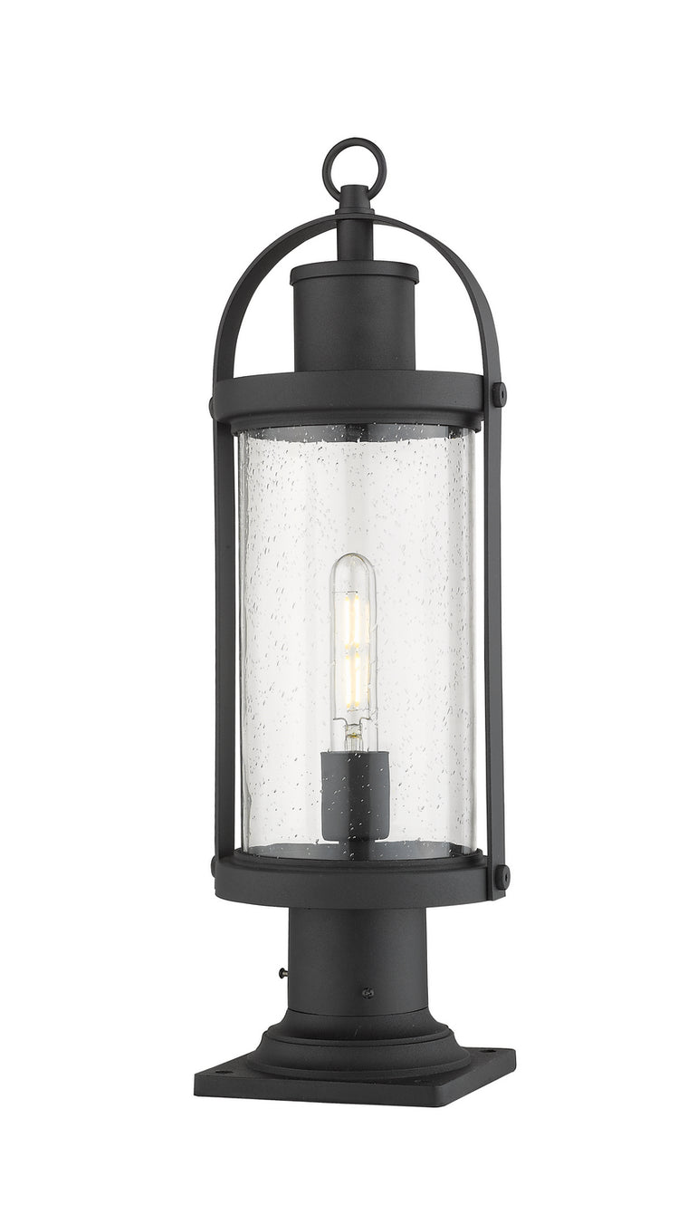 Z-Lite - 569PHM-533PM-BK - One Light Outdoor Pier Mounted Fixture - Roundhouse - Black