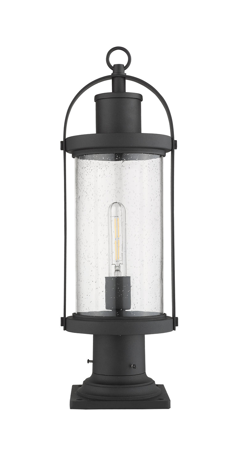 Z-Lite - 569PHM-533PM-BK - One Light Outdoor Pier Mount - Roundhouse - Black