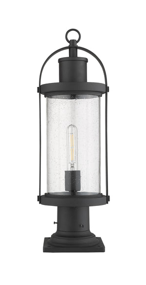 Z-Lite - 569PHM-533PM-BK - One Light Outdoor Pier Mounted Fixture - Roundhouse - Black