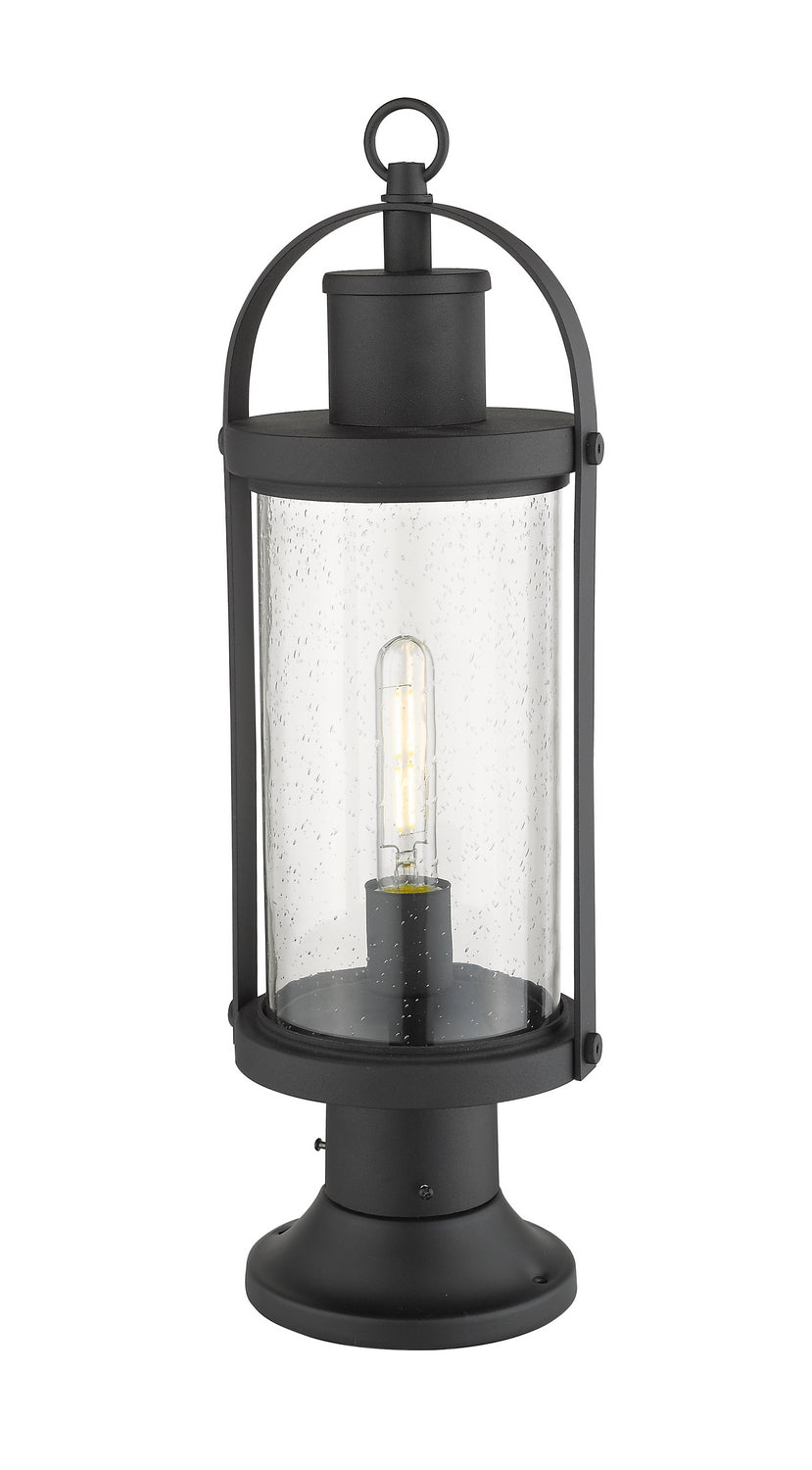 Z-Lite - 569PHM-553PM-BK - One Light Outdoor Pier Mounted Fixture - Roundhouse - Black