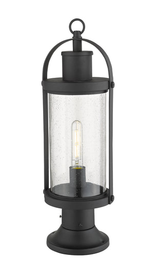 Z-Lite - 569PHM-553PM-BK - One Light Outdoor Pier Mounted Fixture - Roundhouse - Black
