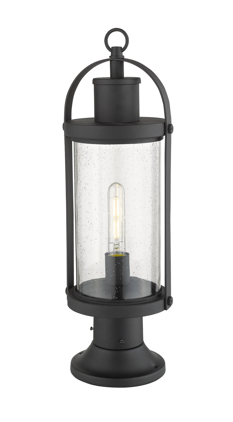 Z-Lite - 569PHM-553PM-BK - One Light Outdoor Pier Mounted Fixture - Roundhouse - Black