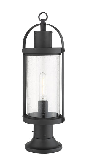 Z-Lite - 569PHM-553PM-BK - One Light Outdoor Pier Mount - Roundhouse - Black