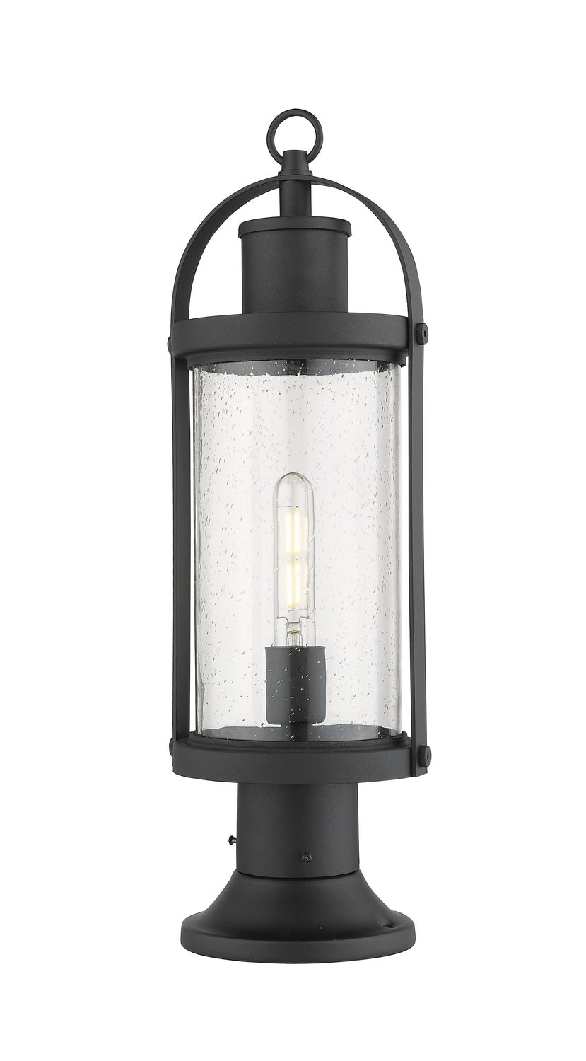 Z-Lite - 569PHM-553PM-BK - One Light Outdoor Pier Mount - Roundhouse - Black