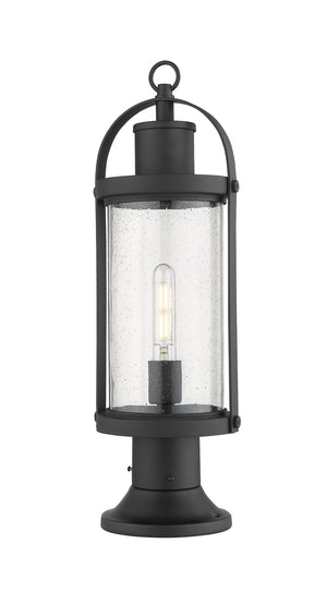 Z-Lite - 569PHM-553PM-BK - One Light Outdoor Pier Mount - Roundhouse - Black