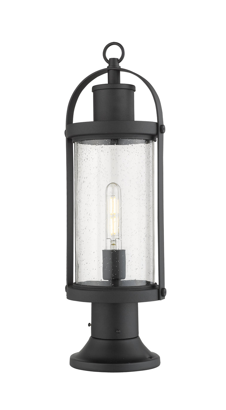 Z-Lite - 569PHM-553PM-BK - One Light Outdoor Pier Mounted Fixture - Roundhouse - Black