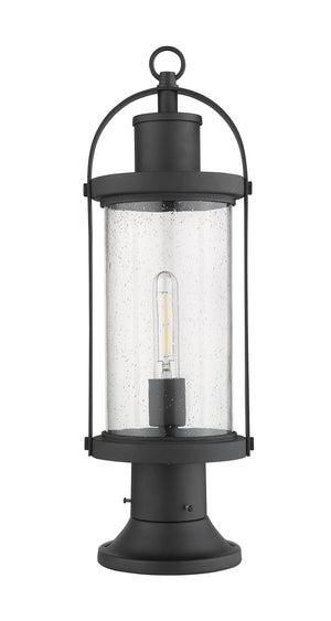 Z-Lite - 569PHM-553PM-BK - One Light Outdoor Pier Mount - Roundhouse - Black