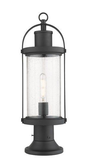 Z-Lite - 569PHM-553PM-BK - One Light Outdoor Pier Mounted Fixture - Roundhouse - Black