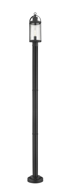 Z-Lite - 569PHM-567P-BK - One Light Outdoor Post Mounted Fixture - Roundhouse - Black