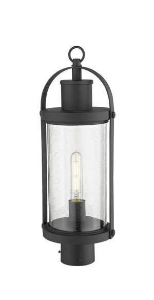 Z-Lite - 569PHM-BK - One Light Outdoor Post Mount Fixture - Roundhouse - Black