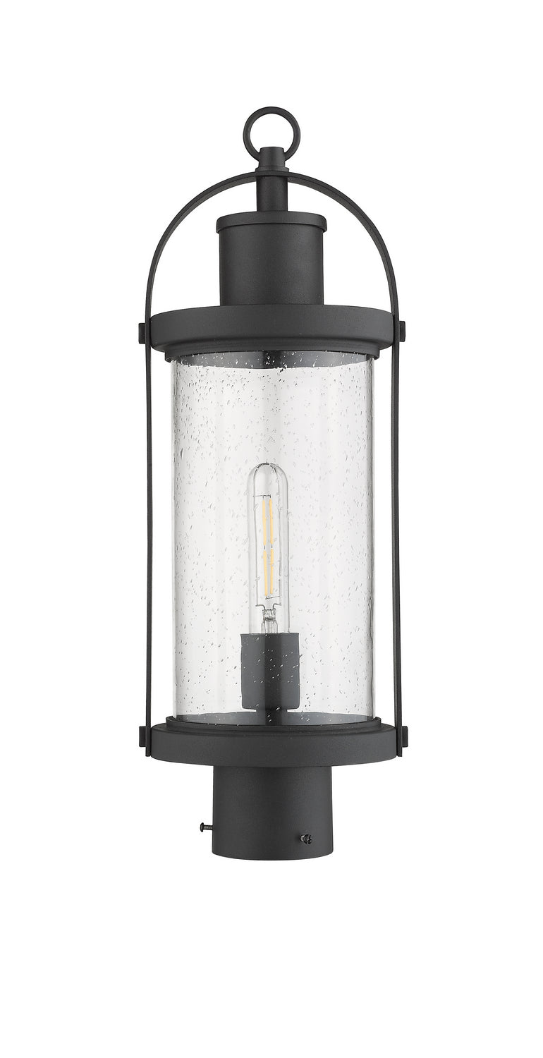 Z-Lite - 569PHM-BK - One Light Outdoor Post Mount - Roundhouse - Black