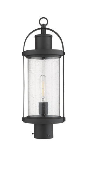 Z-Lite - 569PHM-BK - One Light Outdoor Post Mount Fixture - Roundhouse - Black