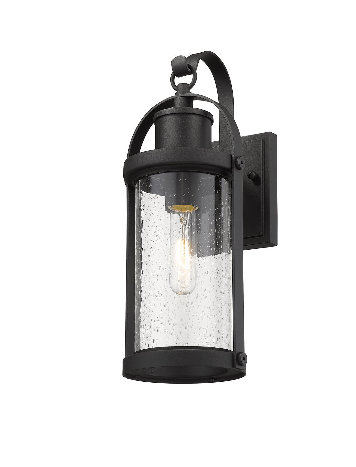 Z-Lite - 569S-BK - One Light Outdoor Wall Light - Roundhouse - Black
