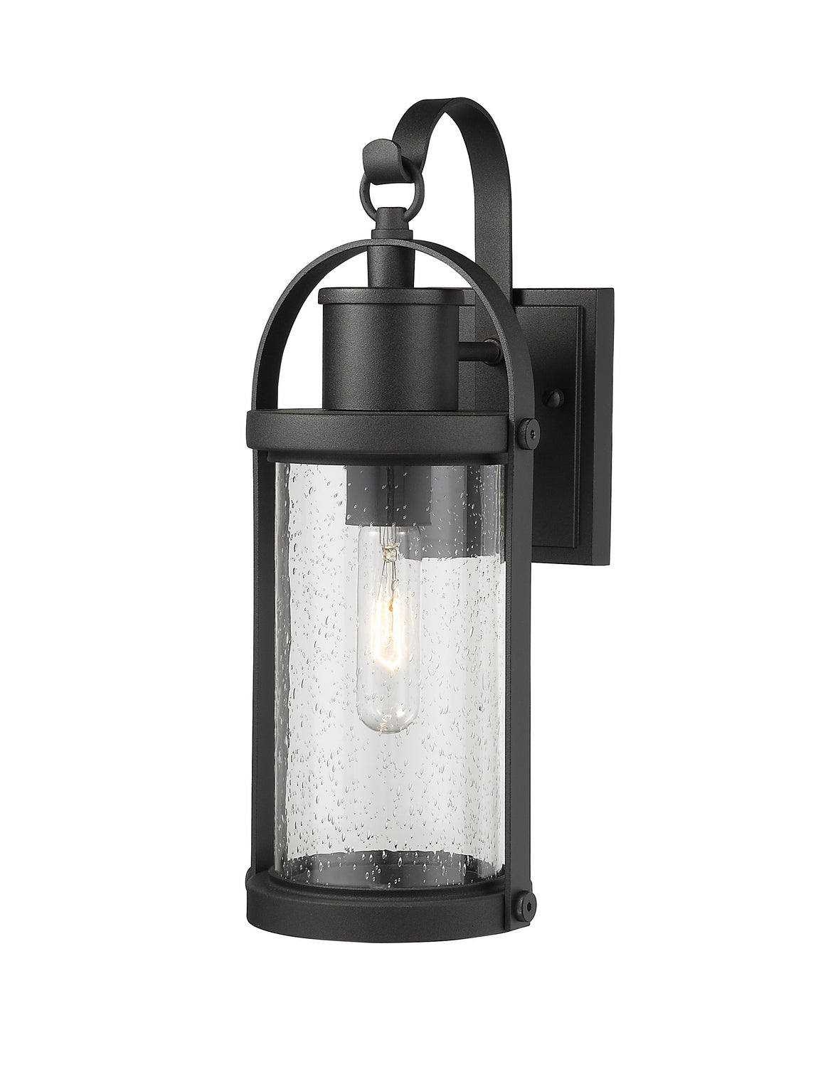 Z-Lite - 569S-BK - One Light Outdoor Wall Light - Roundhouse - Black
