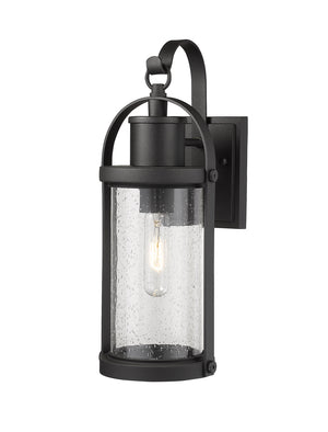 Z-Lite - 569S-BK - One Light Outdoor Wall Light - Roundhouse - Black
