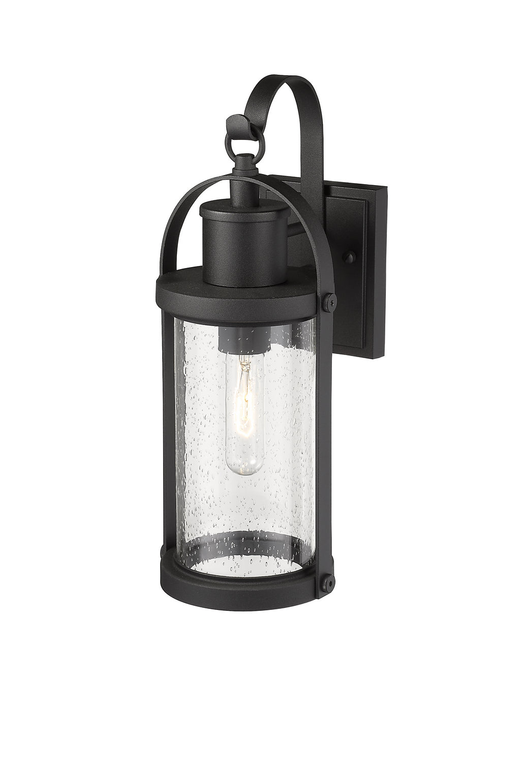 Z-Lite - 569S-BK - One Light Outdoor Wall Light - Roundhouse - Black