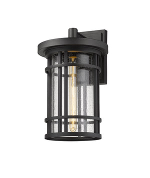 Z-Lite - 570B-BK - One Light Outdoor Wall Mount - Jordan - Black