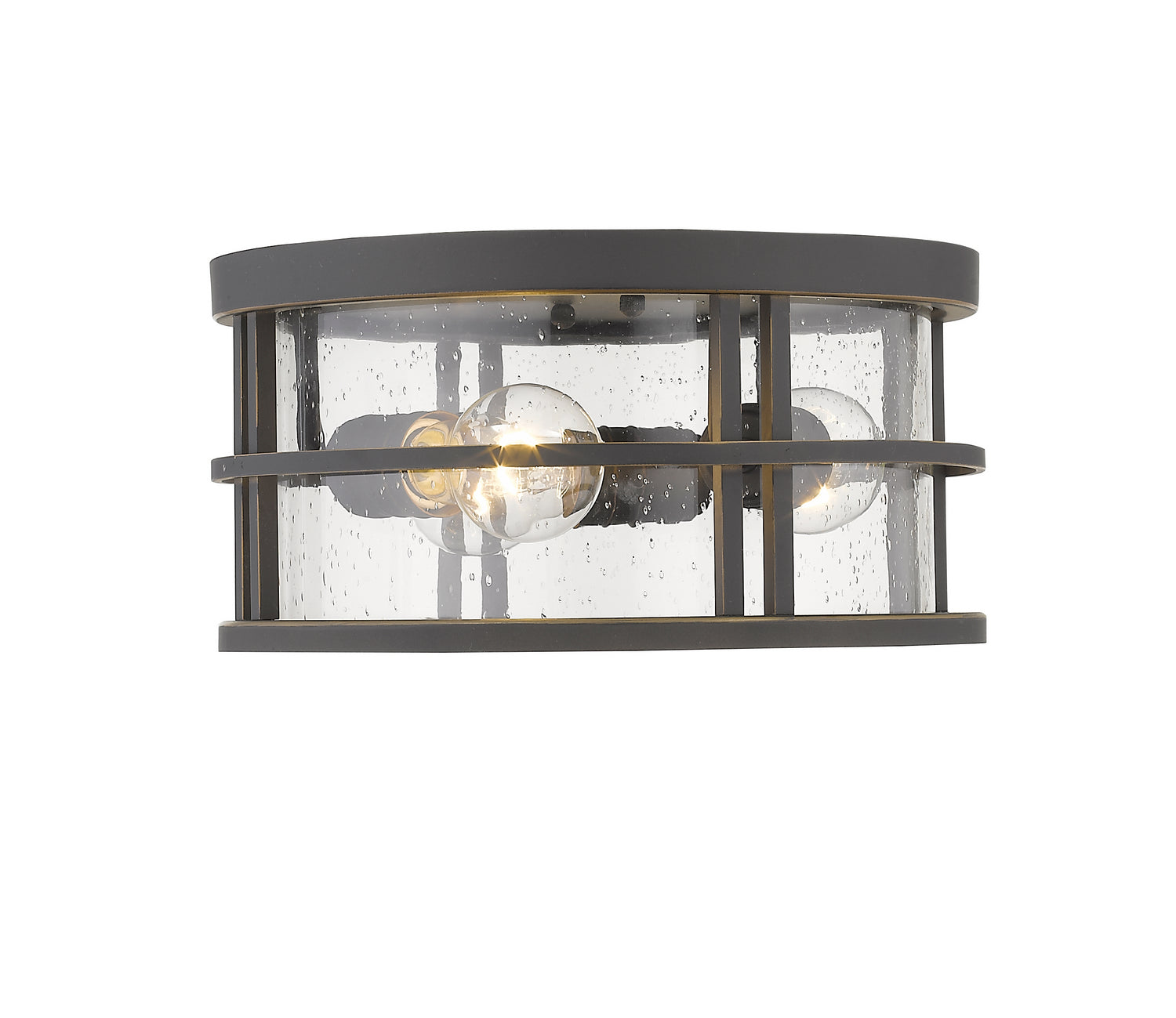 Z-Lite - 570F-ORB - Three Light Outdoor Flush Mount - Jordan - Oil Rubbed Bronze