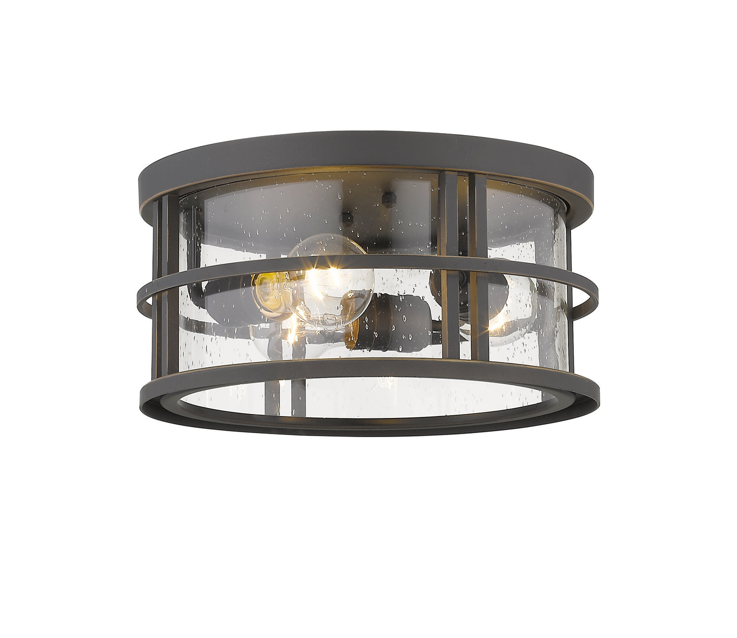 Z-Lite - 570F-ORB - Three Light Outdoor Flush Mount - Jordan - Oil Rubbed Bronze