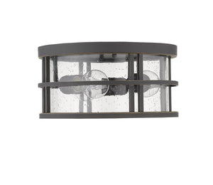 Z-Lite - 570F-ORB - Three Light Outdoor Flush Mount - Jordan - Oil Rubbed Bronze