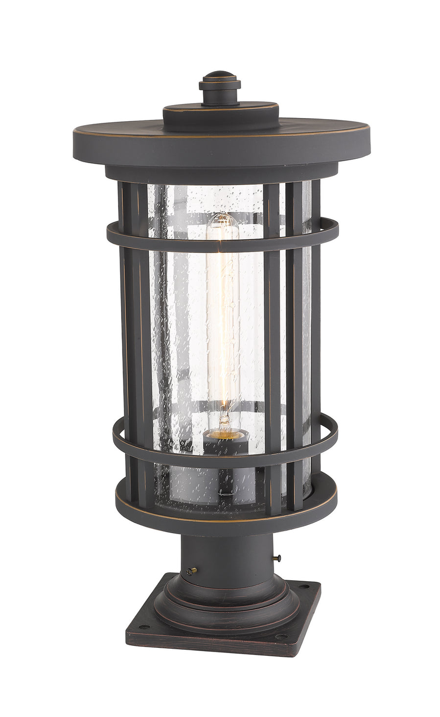 Z-Lite - 570PHB-533PM-ORB - One Light Outdoor Pier Mount - Jordan - Oil Rubbed Bronze