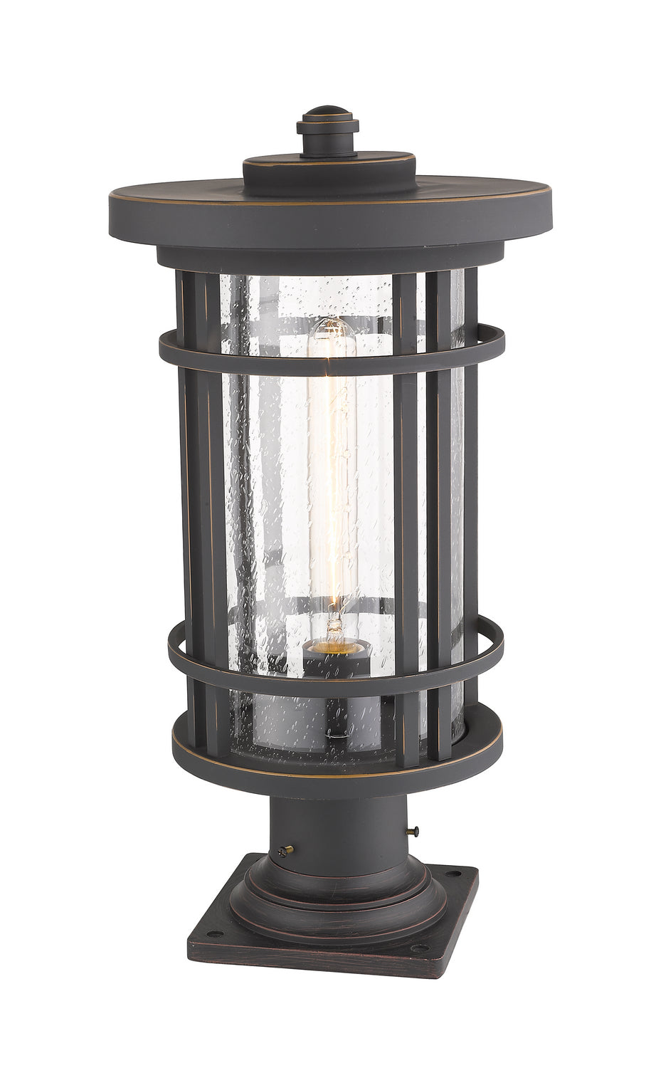 Z-Lite - 570PHB-533PM-ORB - One Light Outdoor Pier Mounted Fixture - Jordan - Oil Rubbed Bronze