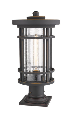 Z-Lite - 570PHB-533PM-ORB - One Light Outdoor Pier Mount - Jordan - Oil Rubbed Bronze