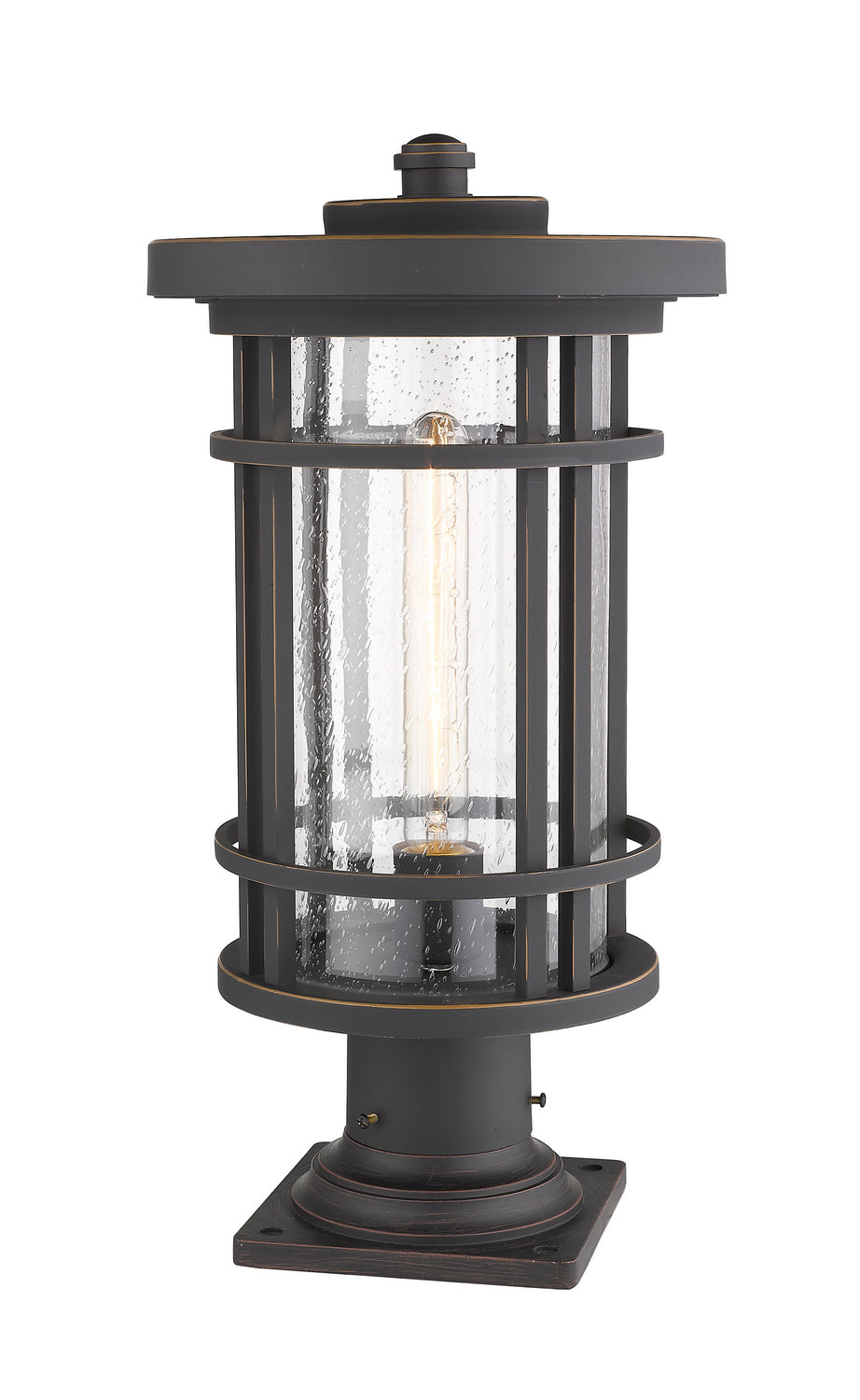 Z-Lite - 570PHB-533PM-ORB - One Light Outdoor Pier Mounted Fixture - Jordan - Oil Rubbed Bronze