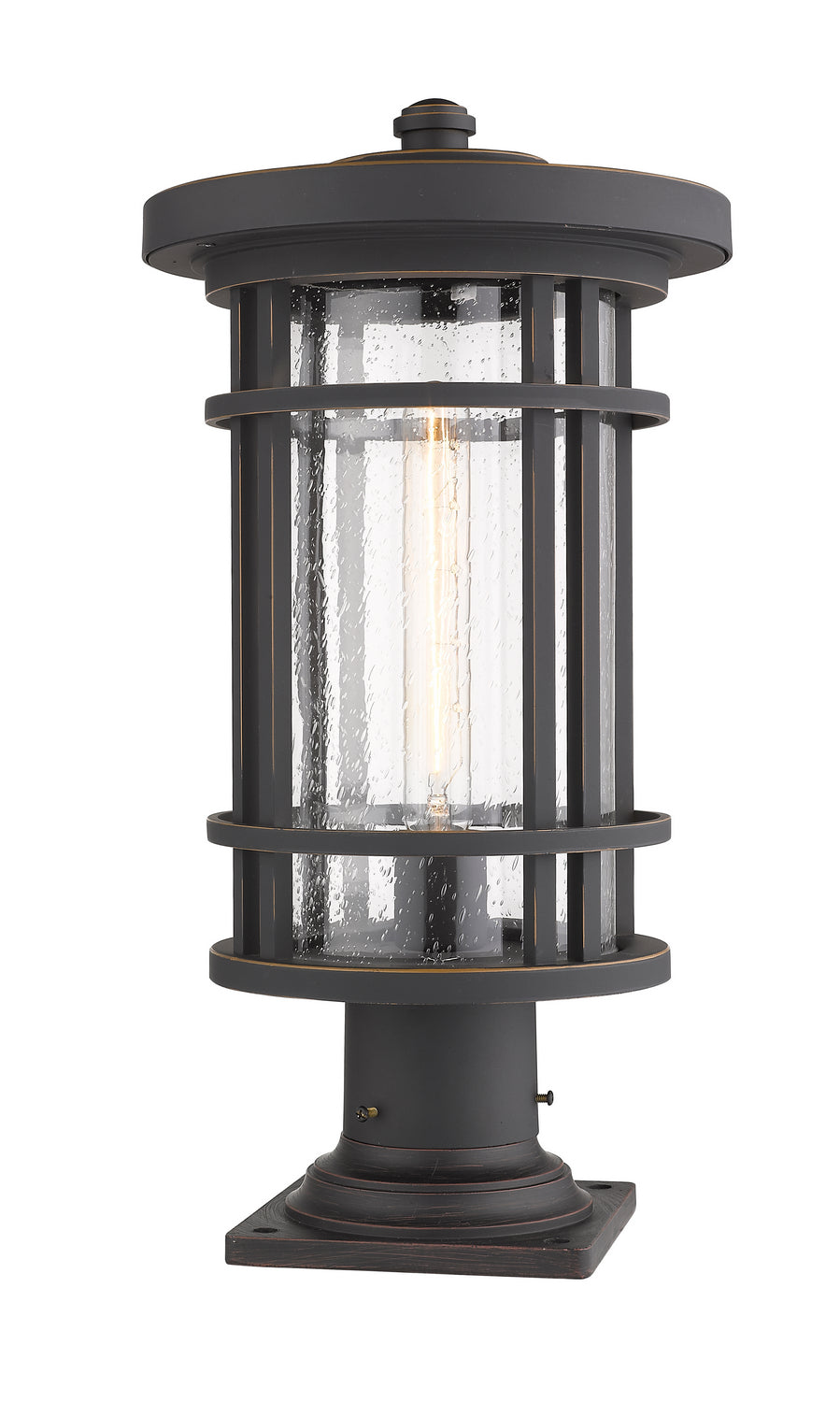 Z-Lite - 570PHB-533PM-ORB - One Light Outdoor Pier Mount - Jordan - Oil Rubbed Bronze