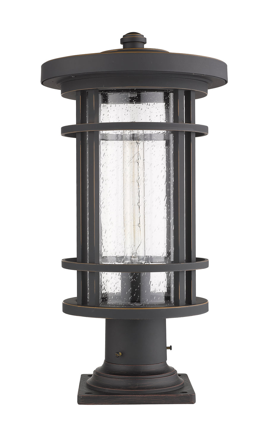 Z-Lite - 570PHB-533PM-ORB - One Light Outdoor Pier Mount - Jordan - Oil Rubbed Bronze