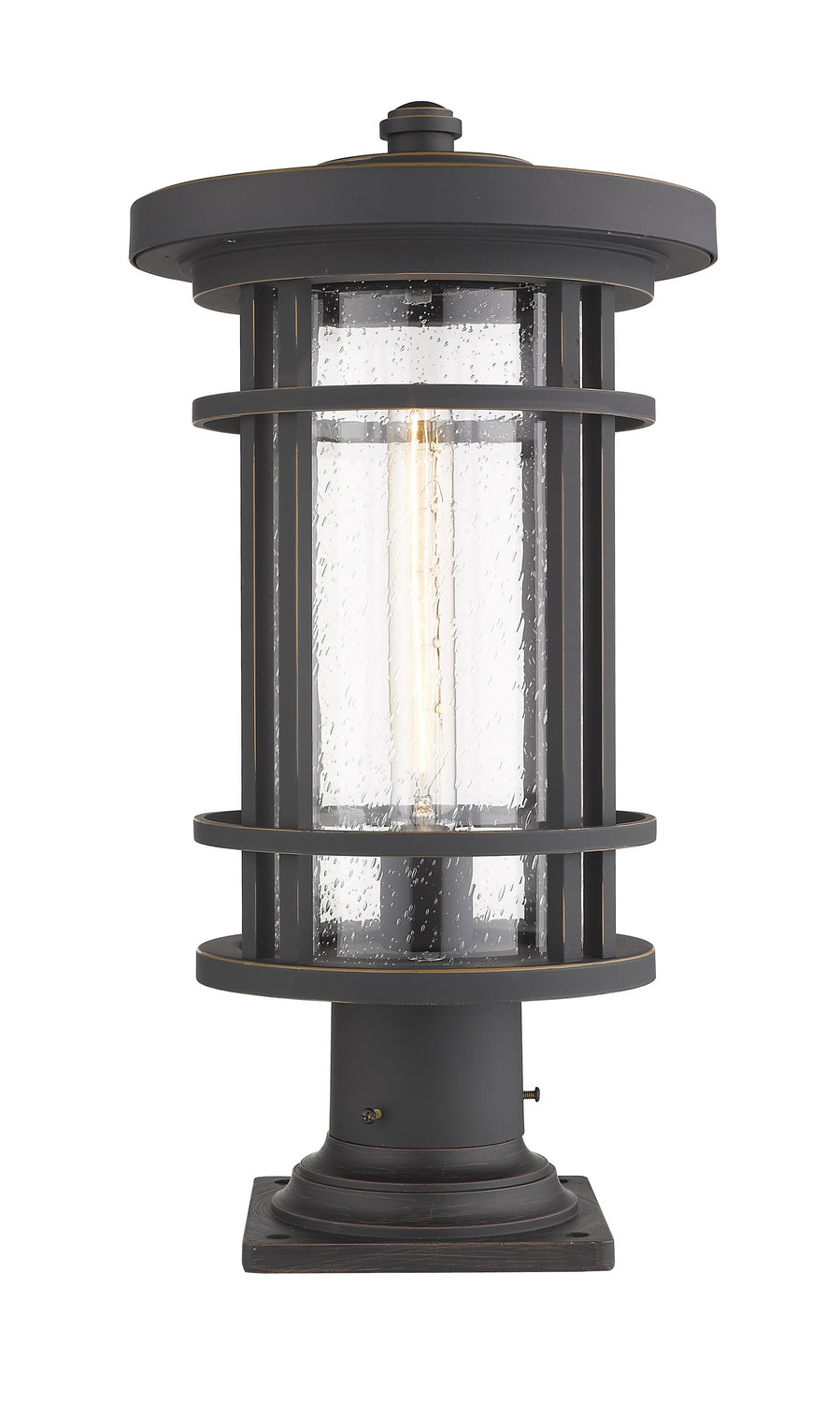 Z-Lite - 570PHB-533PM-ORB - One Light Outdoor Pier Mounted Fixture - Jordan - Oil Rubbed Bronze