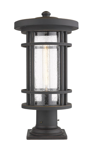Z-Lite - 570PHB-533PM-ORB - One Light Outdoor Pier Mounted Fixture - Jordan - Oil Rubbed Bronze