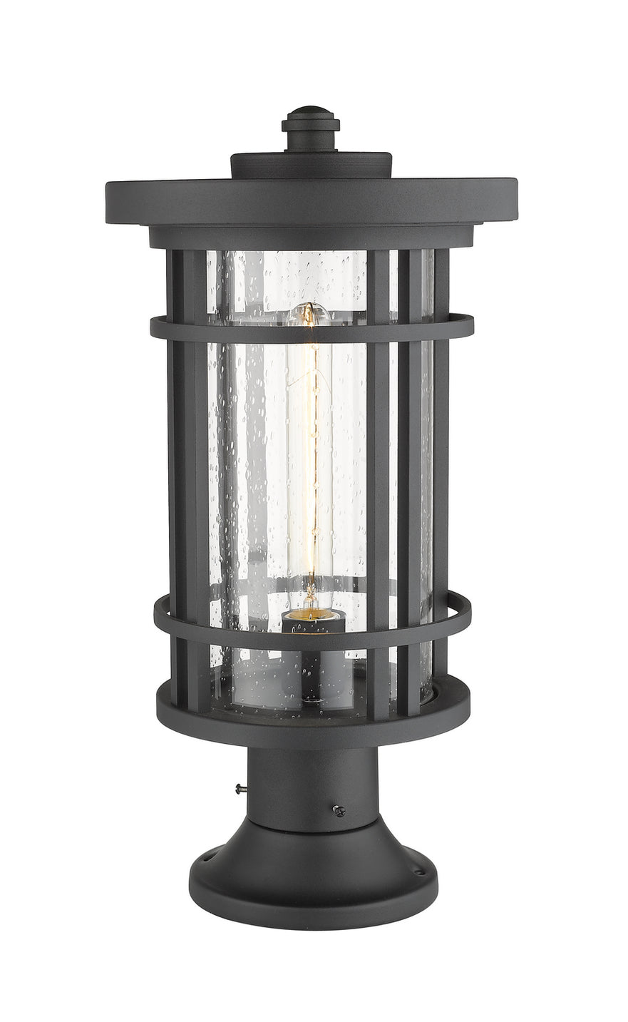Z-Lite - 570PHB-553PM-BK - One Light Outdoor Pier Mounted Fixture - Jordan - Black