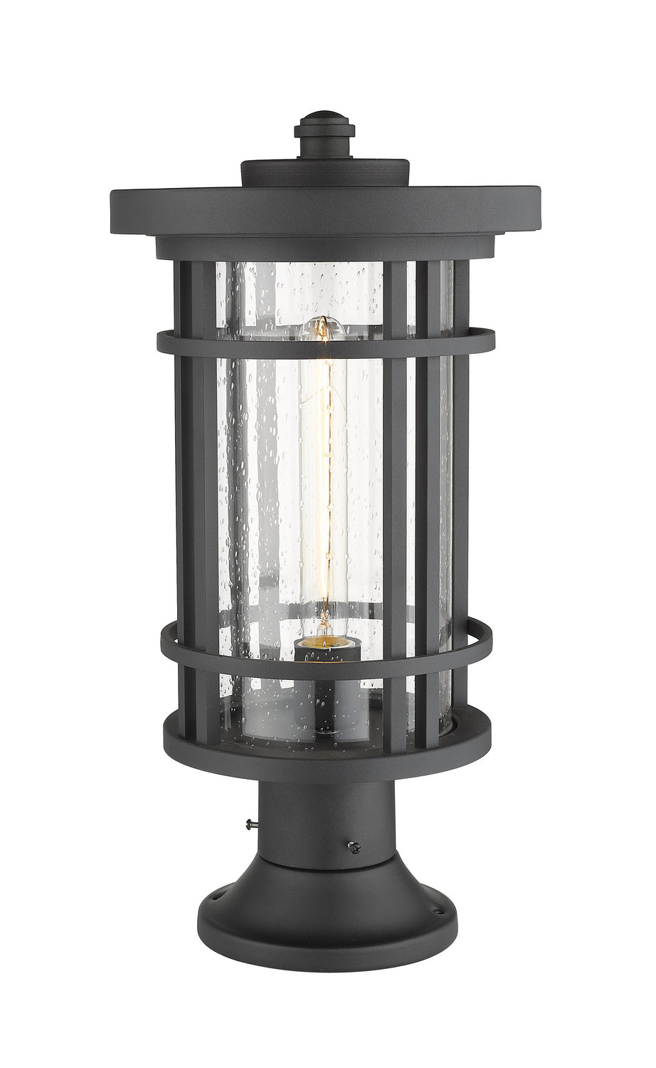 Z-Lite - 570PHB-553PM-BK - One Light Outdoor Pier Mounted Fixture - Jordan - Black
